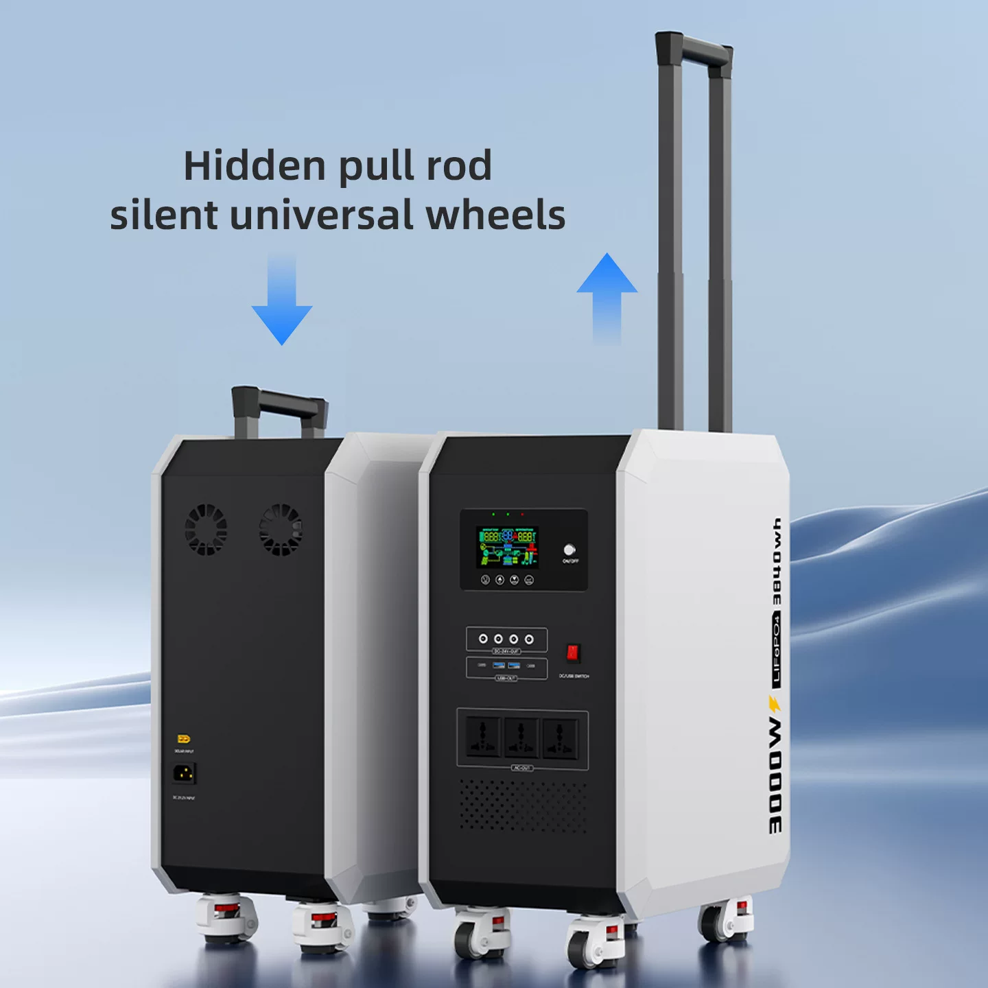 3000W大功率太阳能储能电源系统(磷酸铁锂)发电机Solar Generator
